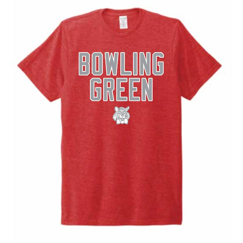 BG Bobcats Red BGHS Bobcat Tri-Blend SS Tee