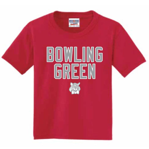 BG Bobcats Youth Red Bobcat SS Tee