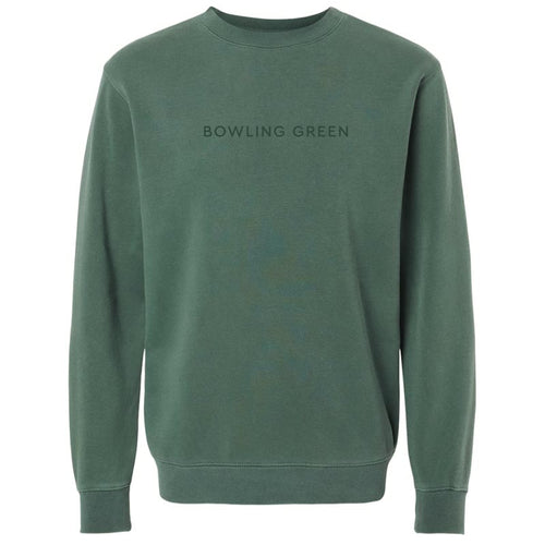 Pigment Dyed Alpine Green Bowling Green Crew EMB