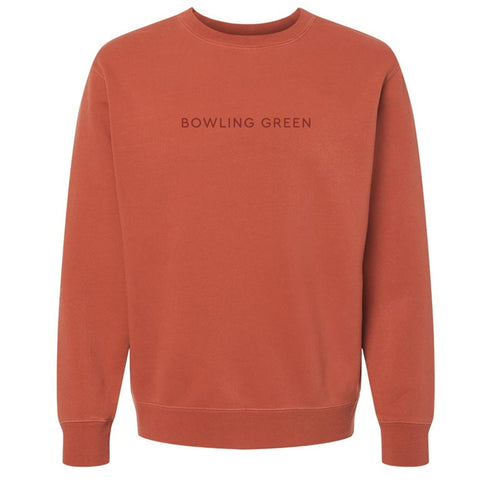 Pigment Dyed Amber Bowling Green Crew EMB