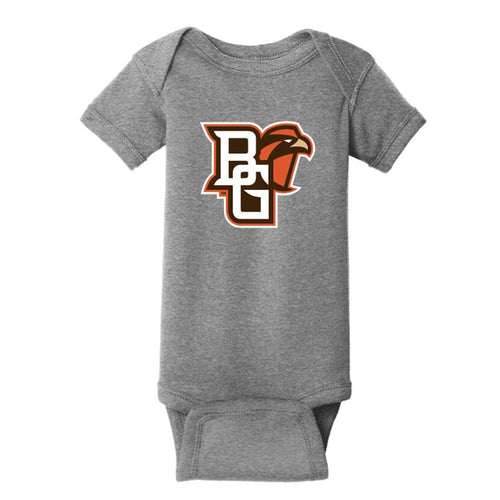 JU Granite Heather Onesie Peekaboo Logo