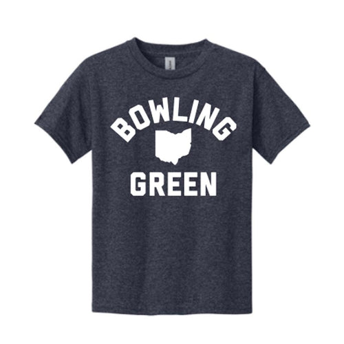 JU Youth Navy Heather BG OH SS Tee