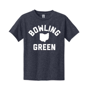 JU Youth Navy Heather BG OH SS Tee