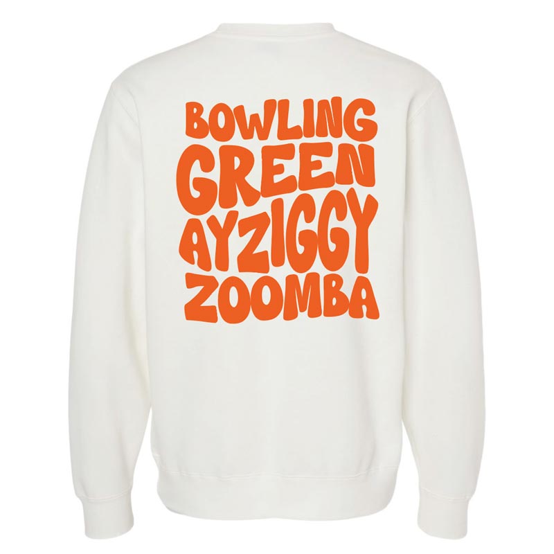 JU White Pigment Dyed BGSU Crew