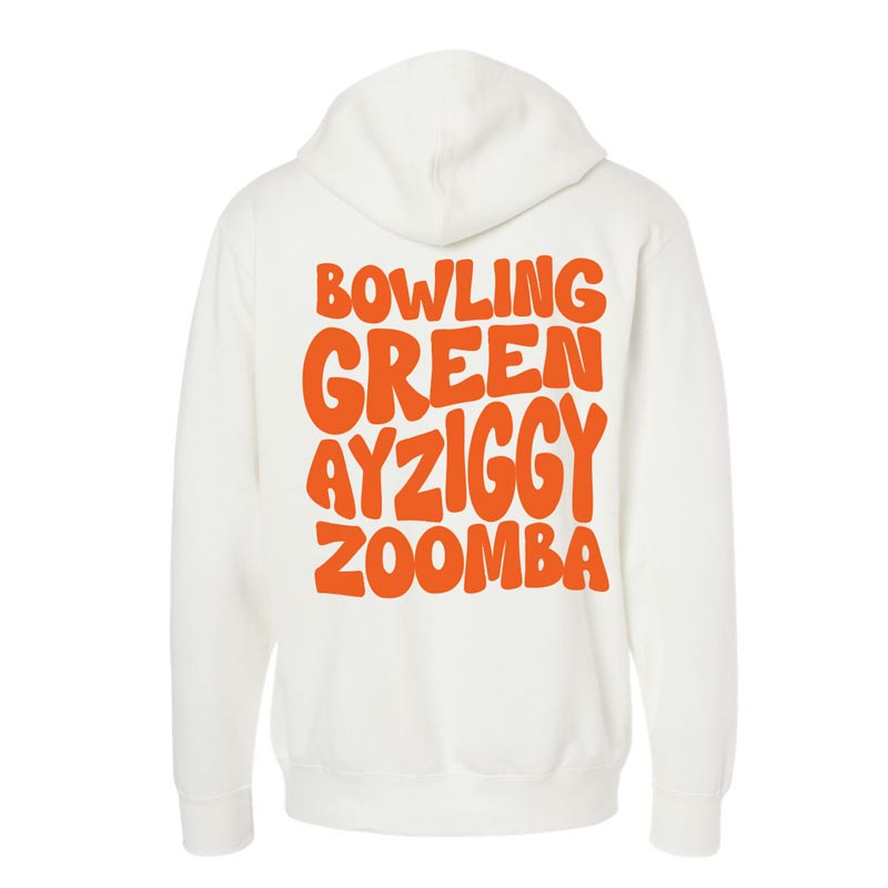 JU White Pigment Dyed BGSU Hood