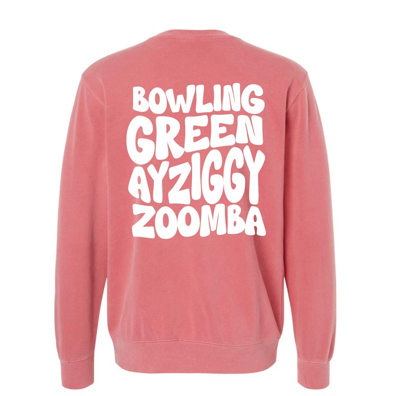 JU Pink Pigment Dyed BGSU Crew