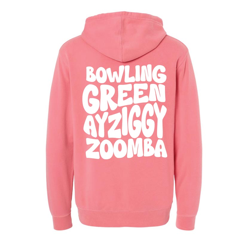 JU Pink Pigment Dyed BGSU Hood
