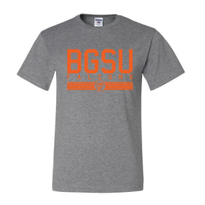 JU Oxford Stripes SS Tee Orange Ink