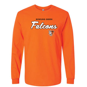 JU Orange Falcons Script LS Tee