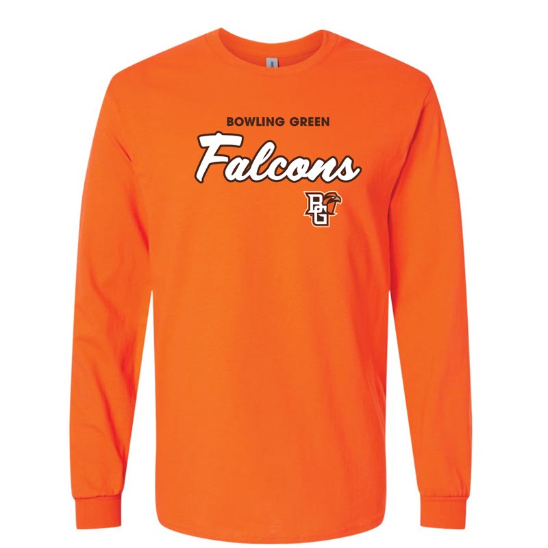 JU Orange Falcons Script LS Tee