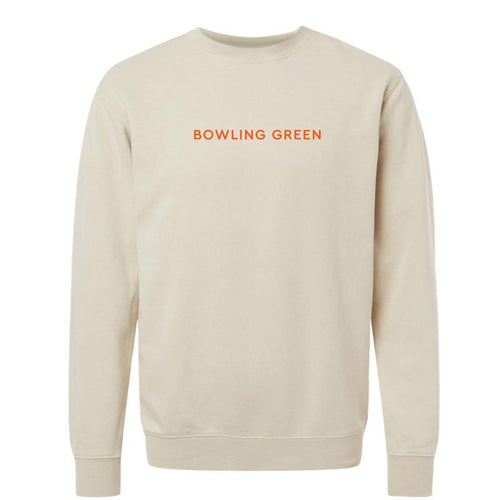 JU Ivory Independent with Orange EMB Pigment Crew