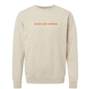 JU Ivory Independent with Orange EMB Pigment Crew