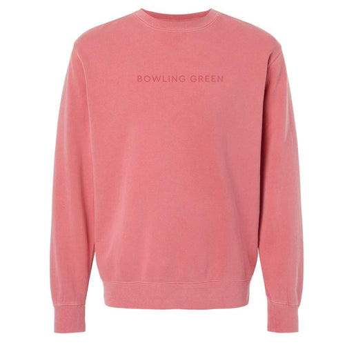 JU Pink Independent EMB Pigment Crew