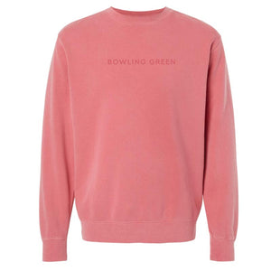 JU Pink Independent EMB Pigment Crew