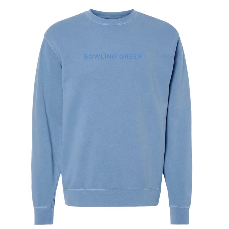 JU Light Blue Independent EMB Pigment Crew