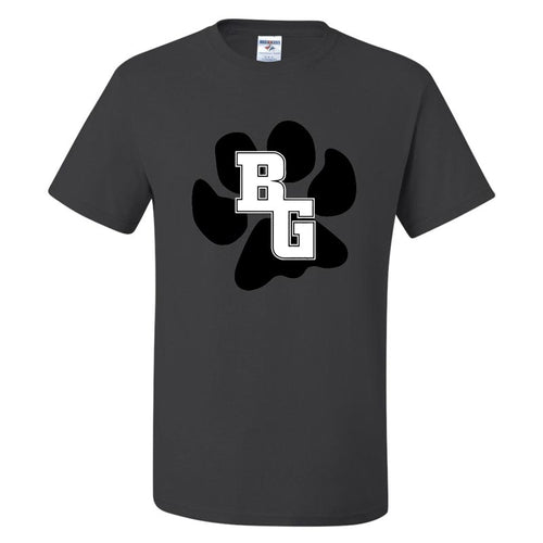 JU Charcoal BG Bobcats Paw SS Tee