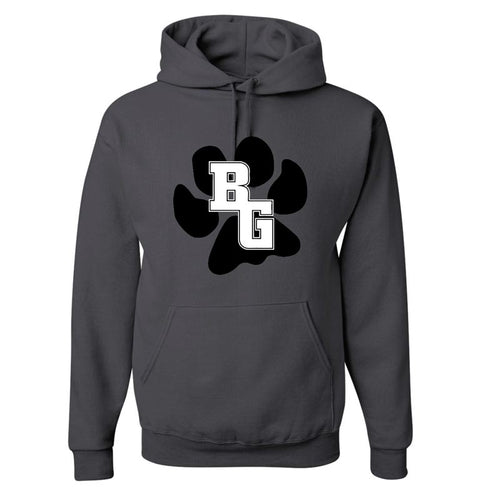 JU Charcoal BG Bobcats Paw Hood