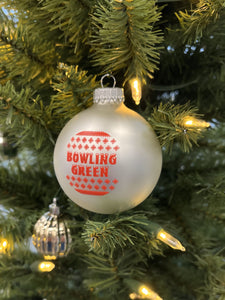 Spirit Bowling Green Silver Christmas Ball