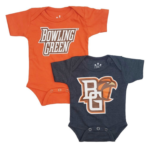 Little King Combo Onesie Orange & Charcoal