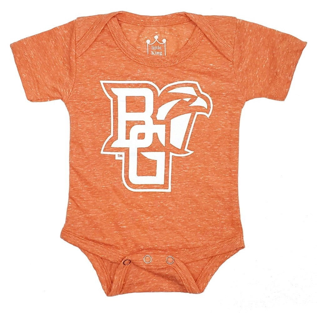 Little King Orange Knobby Onesie
