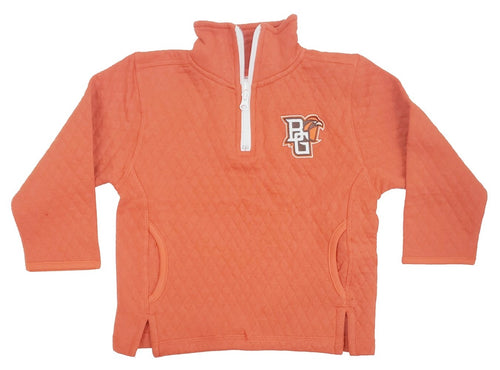 Little King Orange Youth Quilted 1/4 Zip