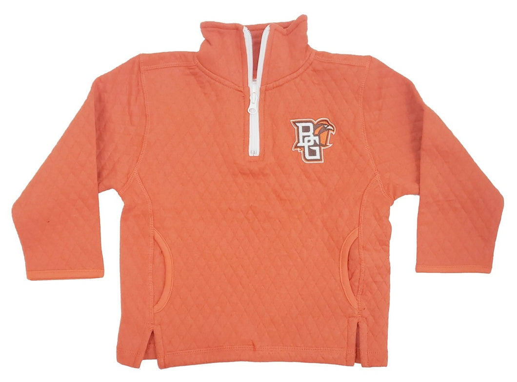 Little King Orange Youth Quilted 1/4 Zip