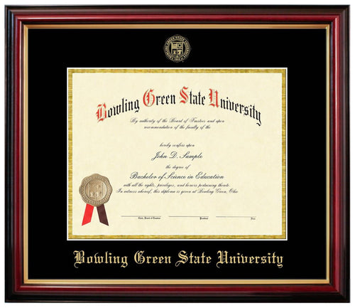 University Frames Petite Mahogany with Gold Foil Seal