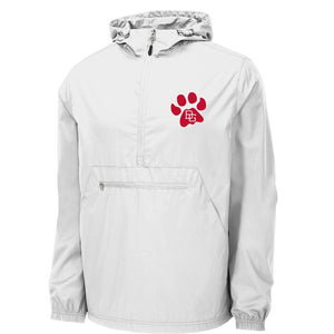 JU White Bobcat Packable Jacket