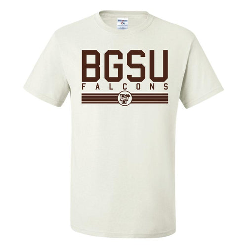 JU Brown Stripe White SS Tee