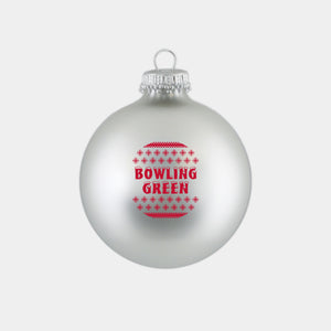 Spirit Bowling Green Silver Christmas Ball