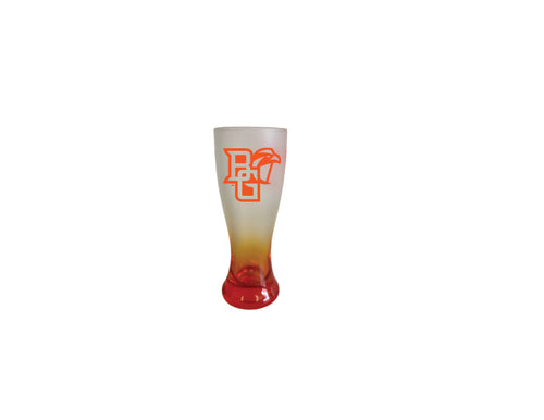 RFSJ  2 1/2oz Half Orange Frosted Mini Pilsner Shot Glass with BGSU