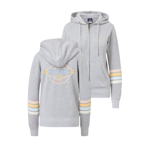 MV Ladies Stripe Sleeve Full Zip Hood