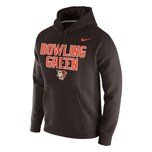 Nike Club Fleece Hood Bowling Green Brown