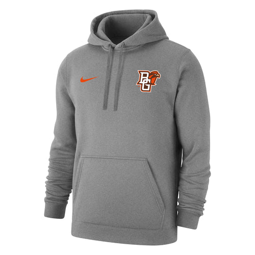 Nike Club Fleece PO Hoody Logo Dk Heather