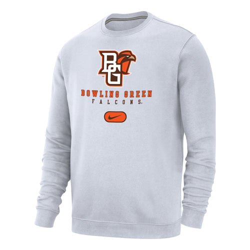 Nike Club Fleece Crew Bowling Green Falcons White