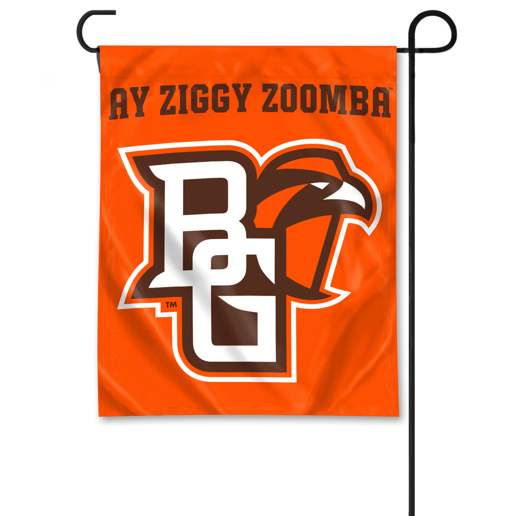 University Flag Garden Flag with Primary Athletic Mark Logo and Ay Ziggy
