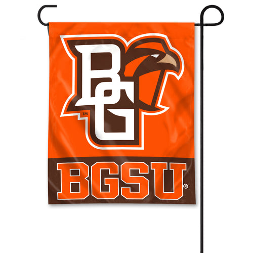 University Flag Garden Flag with Primary Athletic Mark Logo & BGSU