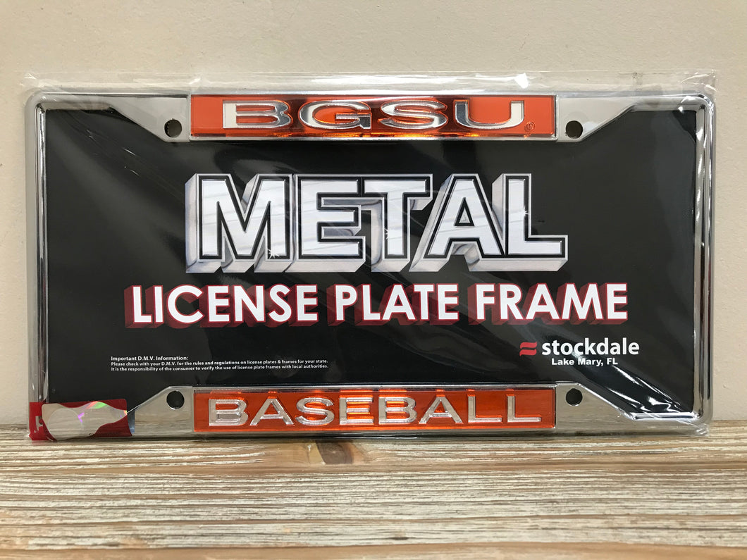 BGSU Baseball License Plate Frame