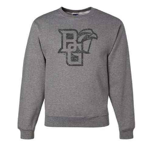 JU Distressed Peekaboo Crew with Black Ink