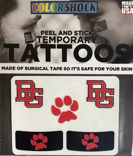 BG Bobcat Face Tattoos