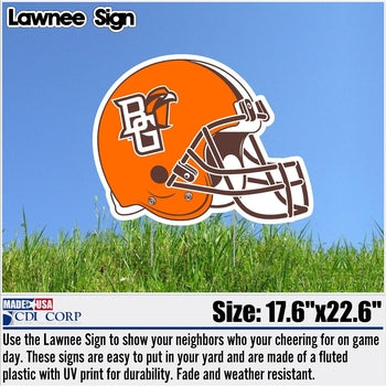 bgsu football helmet BGSU Football Helmet Yard Sign – Elite Collegiate Apparel