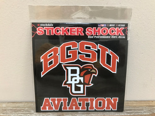 BGSU Aviation Decal 6X6