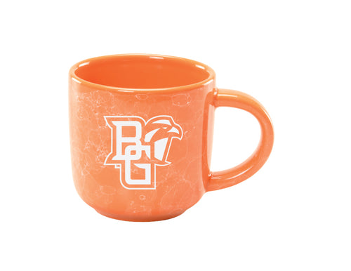 RFSJ 17oz Orange Marbled Natural Mug with Etched Primary Logo