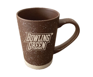 RFSJ 16oz Brown Earthstone Etched Mug with Bowling Green Wordmark