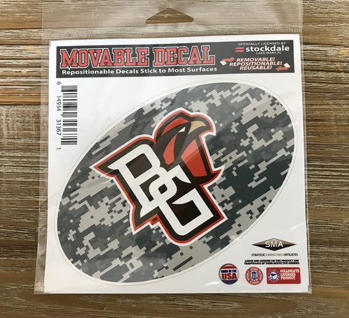 BGSU Movable Camo Decal