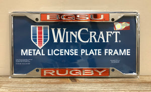 BGSU Rugby License Plate Frame
