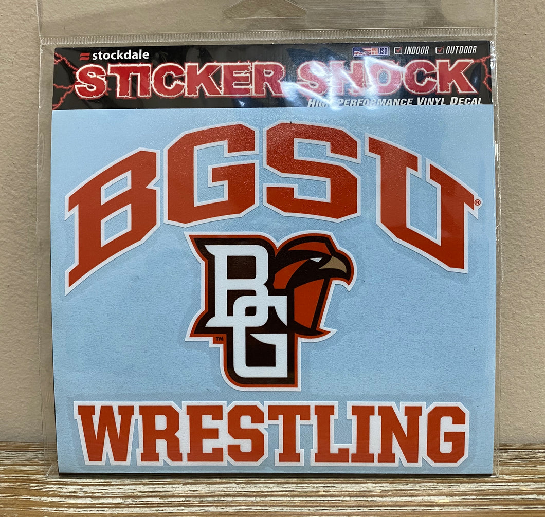 BGSU Wrestling Decal 6X6 – Elite Collegiate Apparel