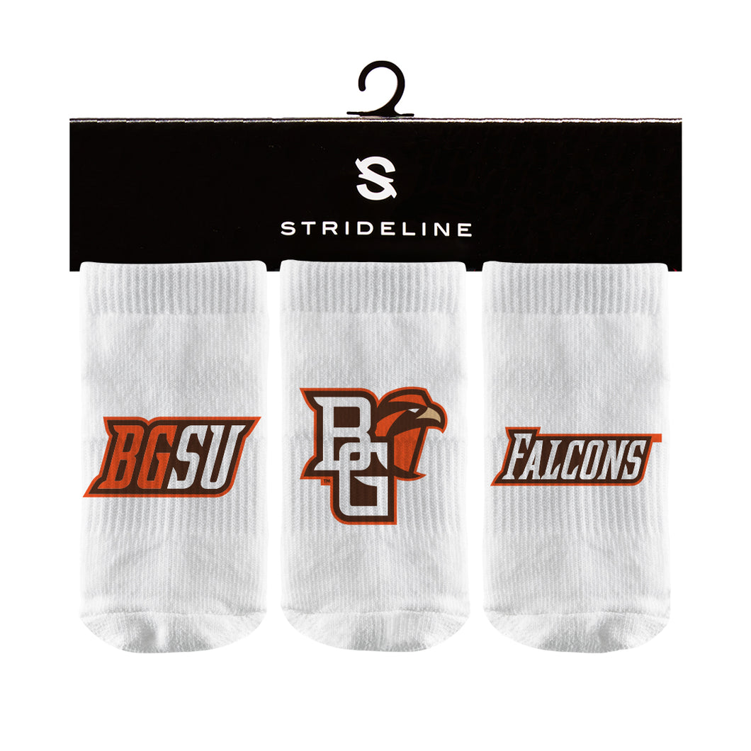 Strideline BGSU Falcons Baby Socks 3 Pack