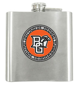 RFSJ 6oz BGSU Flask with Pewter Emblem