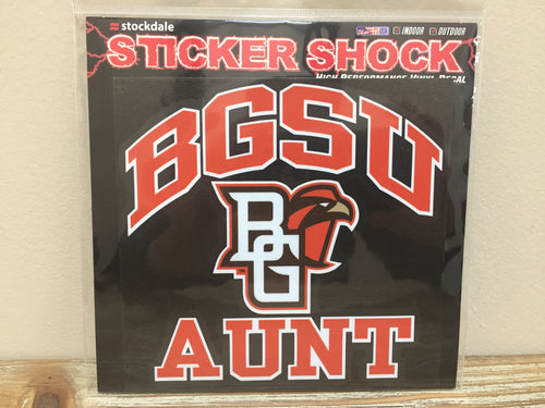 BGSU Aunt Decal 6X6